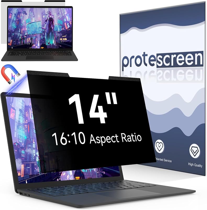 Protescreen 14 Inch Mágneses Laptop Adatvédelmi Képernyő 16:10 Kék Fény Szűrő