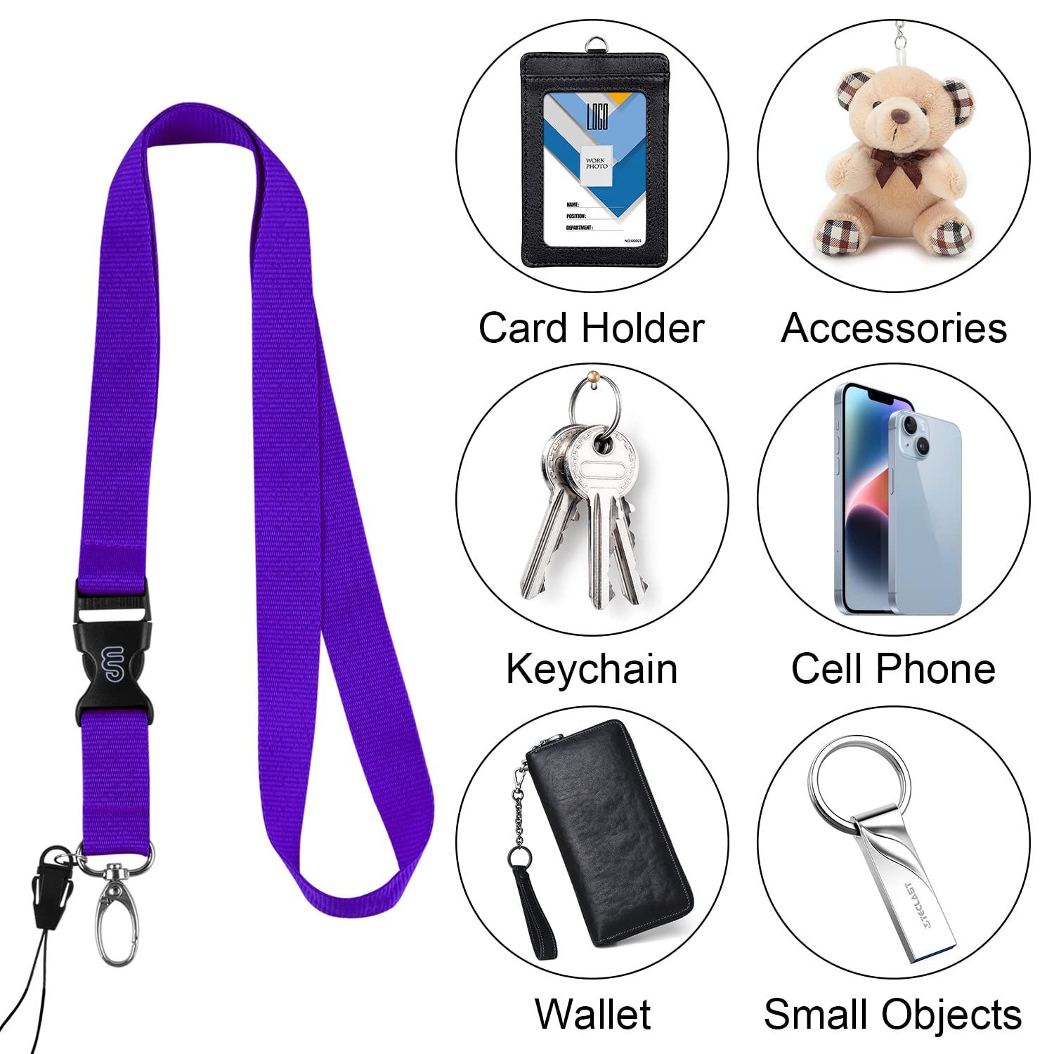Cordino Da Collo Portachiavi - Laccetto Per Badge E Chiavi