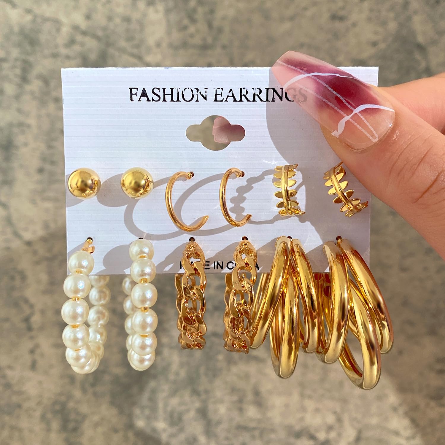 Shining Diva Fashion 12 Pairs Combo Earring Set Latest Stylish Western Earrings for Women and Girls (16142er) 3