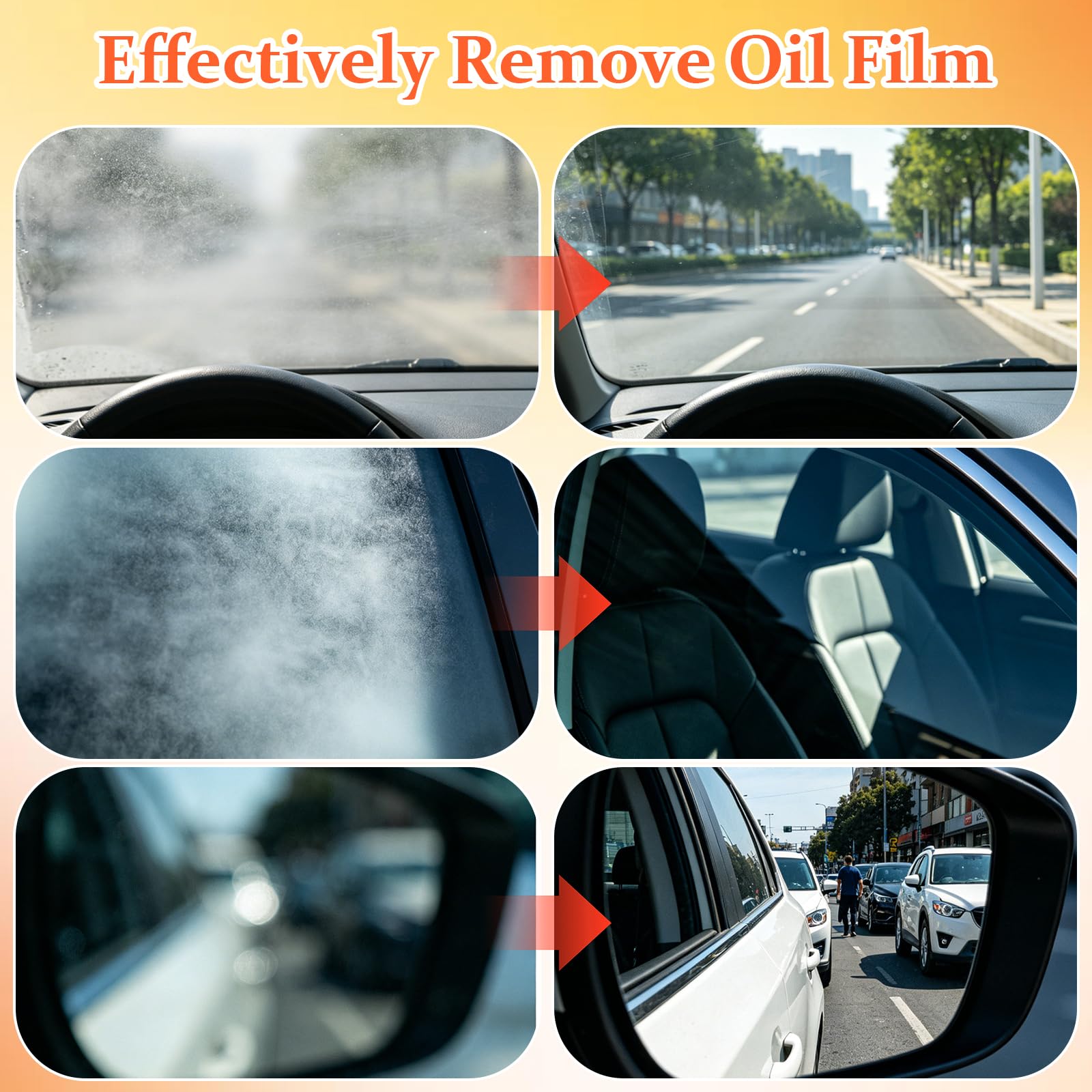 2 PCS Limpiador de Emulsión de Cristal Portátil,Removedor de Filme de Aceite para Ventanas de Coche,Oil Film Remover for Car,Parabrisas Limpio y Mejor Visibilidad,Coche,Ventanas,Espejos,200g