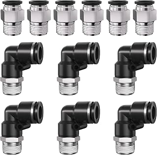 1/4 Push to Connect Fittings npt Thread to 5/16 Air Line quick
