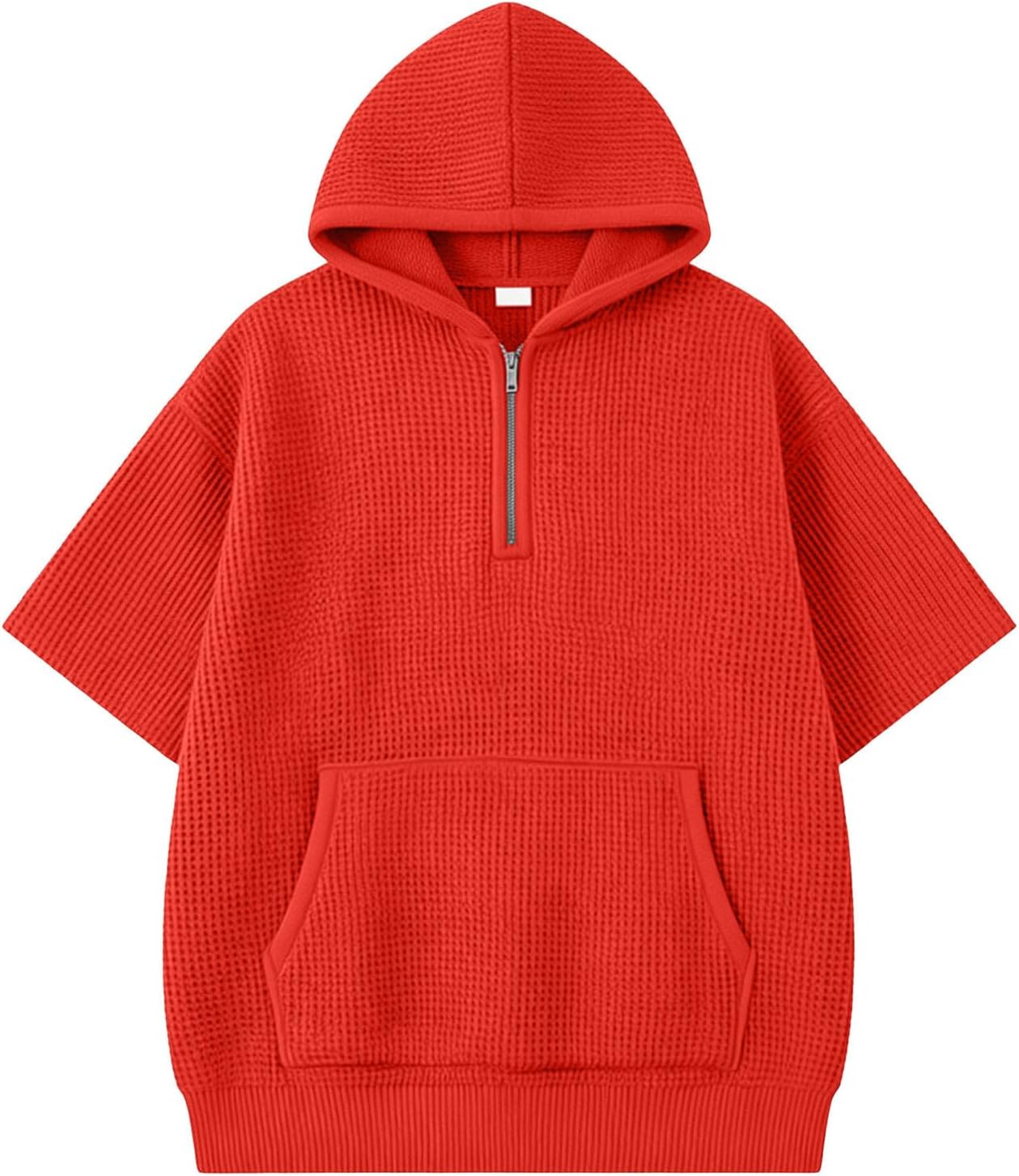 Toddler Zip Up Sweatshirt Short Sleeve Solid Zipper Hooded Sweatshirts Unisex Sports Back To School Streetwear With Pocket
