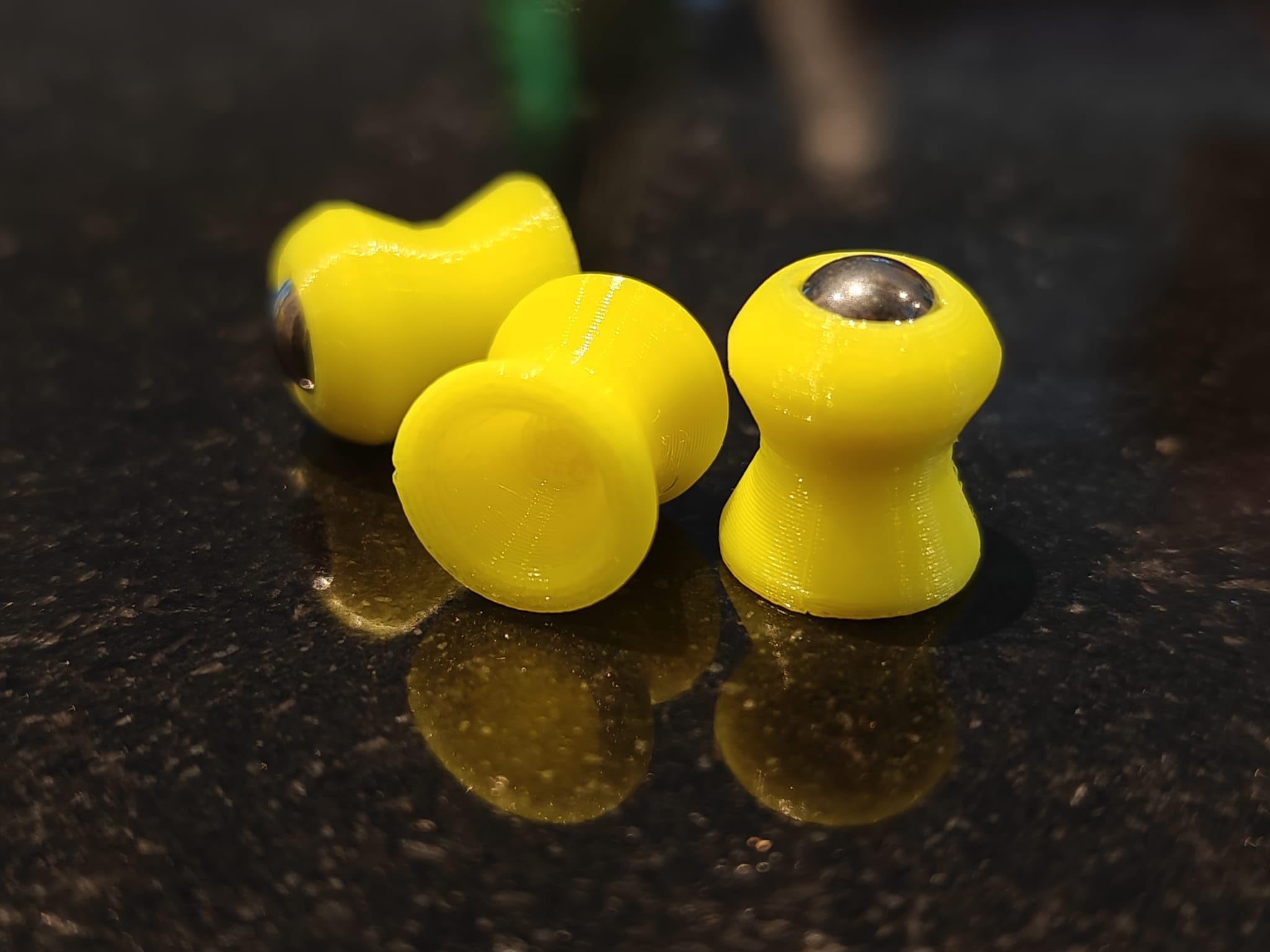 48x TPU Millzev Diabolo Slugs Geschosse .50 Cal (.495) AEA Megalodon Challenger 8mm Stahlkugel