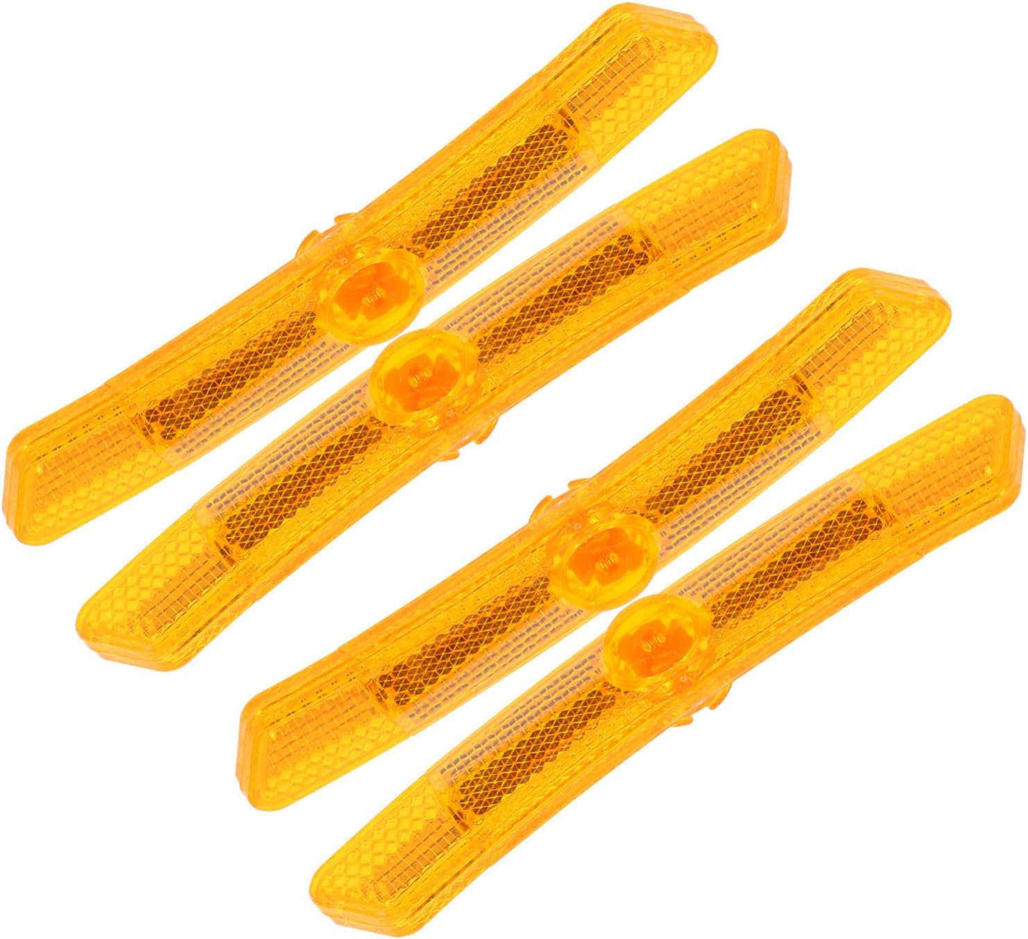 4Pcs Bicycle Reflectors Durable Cycling Reflectors for Enhanced Nighttime Visibility Safety for Adult Bikes Easy to Install for Night Rides