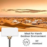 Vista 3 de MASWELL Tornillo de antena GPS y montaje adhesivo 3M Antena GNSS macho SMA GPS GLONASS BEIDOU GAILEO L1 Banda 1561-1602MHz IP67 Cable