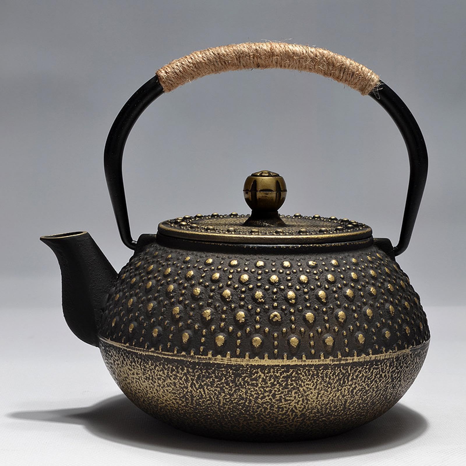 Elegante tetera japonesa suelta para quienes aprecian la preparación de diferentes tés. Cocina y aventuras al aire libre. Tetera para agua