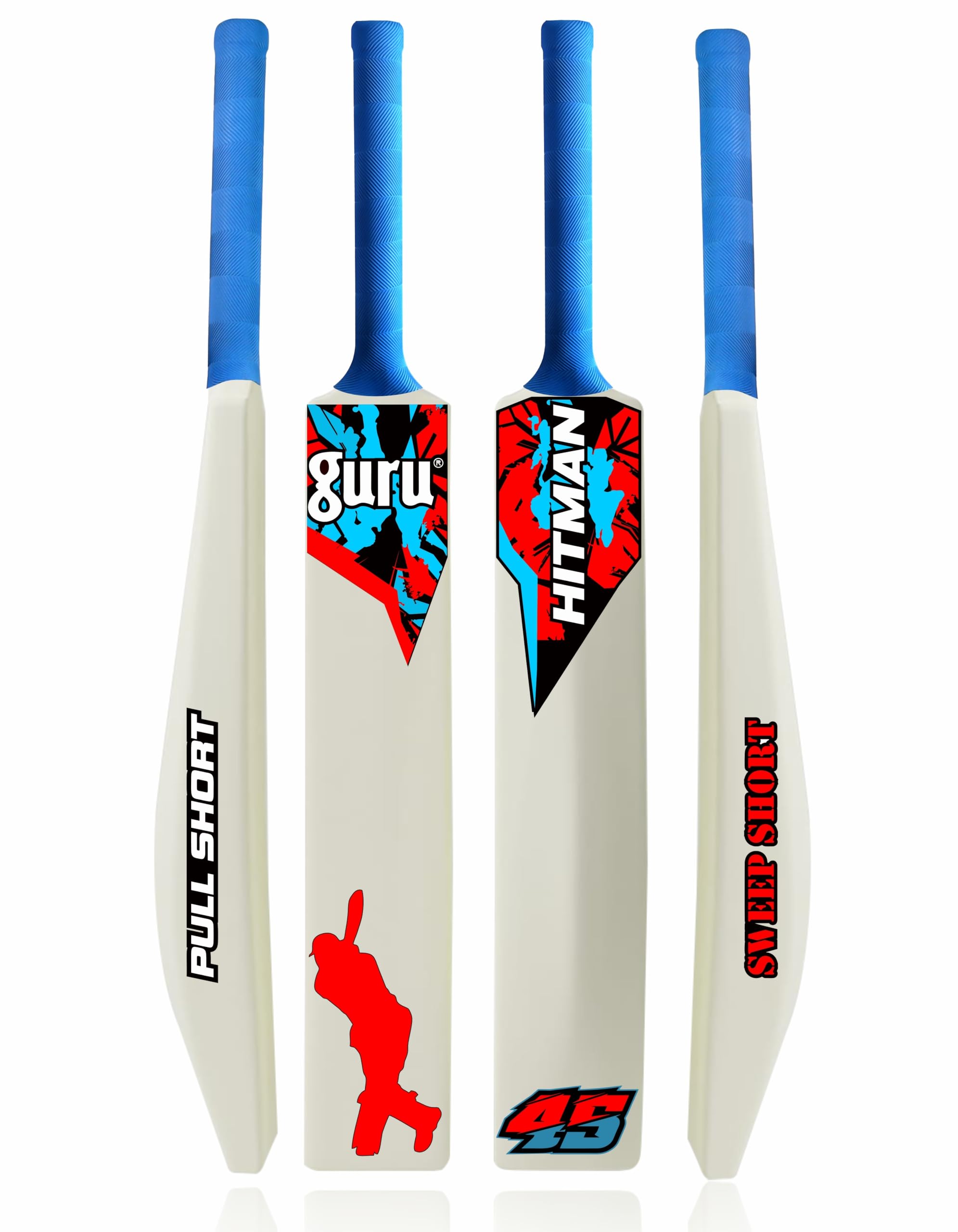 Guru Plastic Bat, Plastic Cricket Bat Full Size Hard Heavy Duty Cricket PVC/Plastic Cricket Bat-image-8