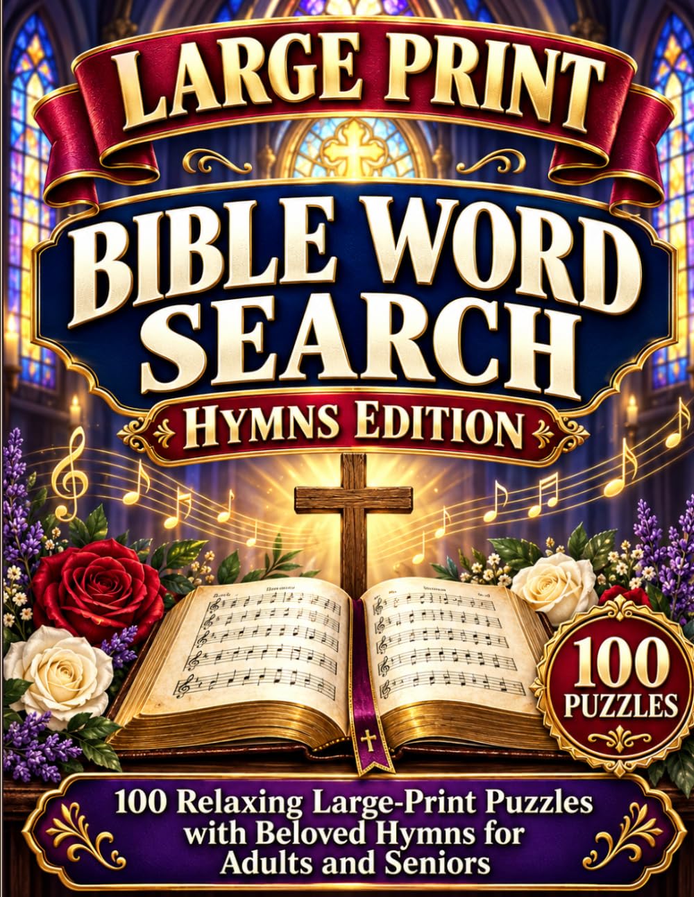 Large Print Bible Word Search: Hymns Edition