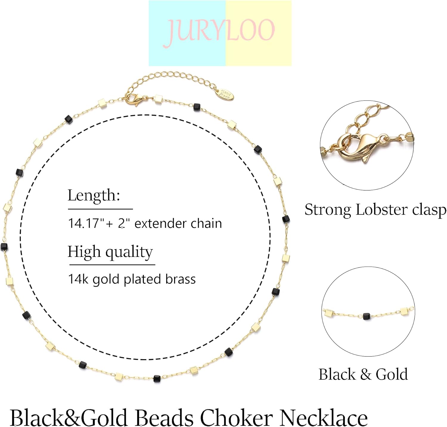 Beaded Choker Necklaces, Handmade Healing Crystal Stone Choker Colorful Bohemian Gemstone Necklaces Gold Summer Beach Choker Necklaces for Women - Image 5