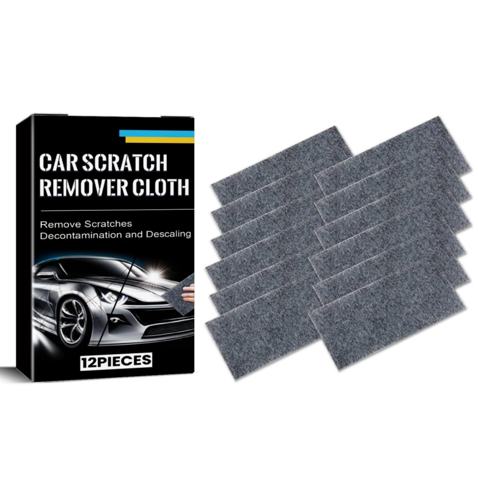 Nano Sparkle Cloth Car Scratch Remover, Car Scratch Remover Kit for Car Paint Scratch Repair, Car Scratch Repair Kit, Easy to Repair Small Scratched Water Spots for All Car. (7)