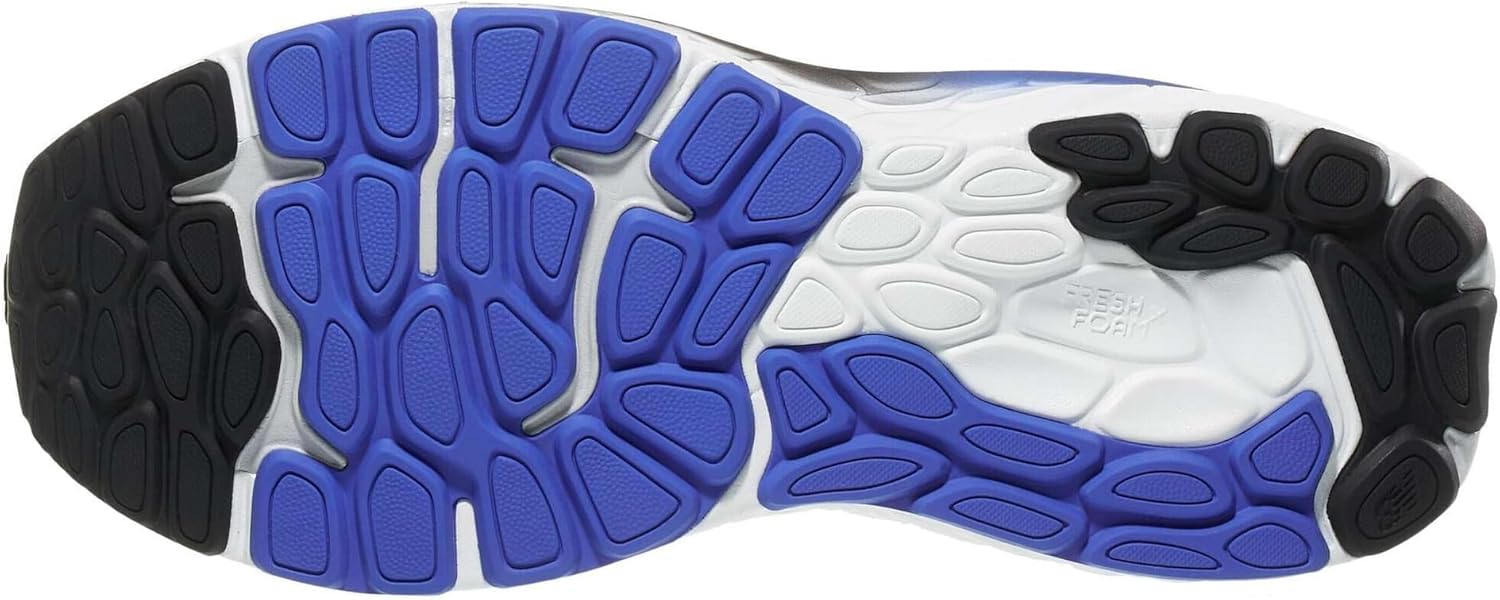 New Balance Men's Fresh Foam 860 V13 Running Shoe, White/Marine Blue, 12 Medium - Image 3
