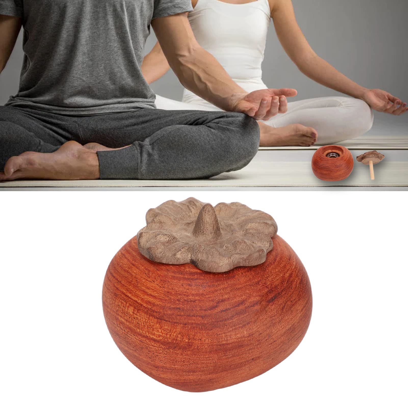 Diffusore di oli essenziali in legno, diffusore per aromaterapia | Diffusore di oli essenziali in legno di faggio, realizzato a mano, con 10 ml di olio essenziale e flacone di vetro, per un