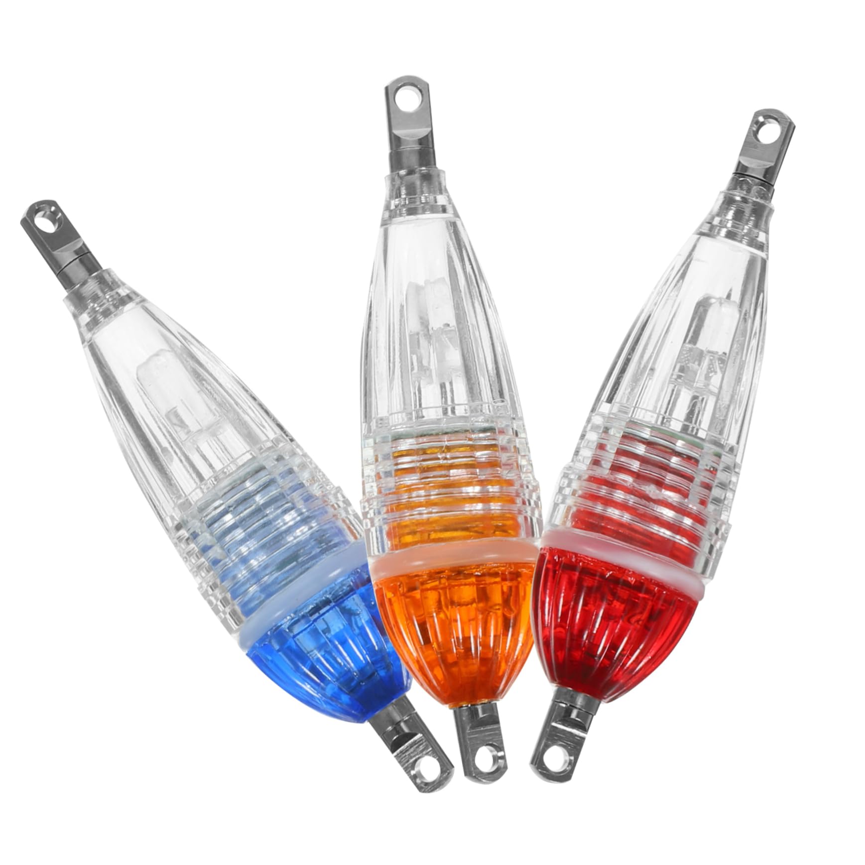 Happyyami 3sets Fish Tank Lamp 6cm8g Practical Fishing Lure Light for Night Fishing 3pcs*3