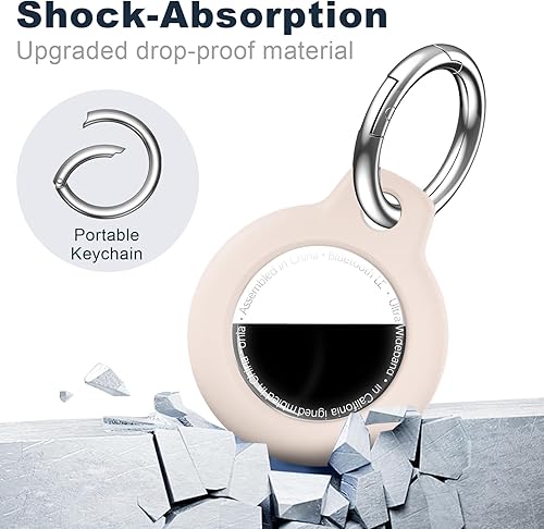 Miniatura 273 de Funda para AirTag con llavero, a prueba de golpes y antiarañazos, accesorios para localizadores GPS, para bolsos y maletas, transparente F5-Clear