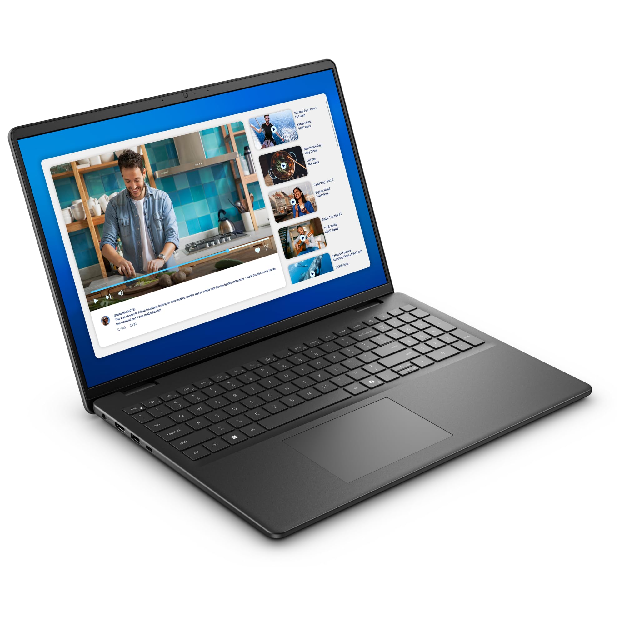 Dell 16 DC16250, C5-120U, 16 GB, 512 GB SSD, 16", Integrated, FgrPr, 3 Cell, 65 W, WLAN, Backlit Kb, W11 Pro, 1 anno Basic Onsite