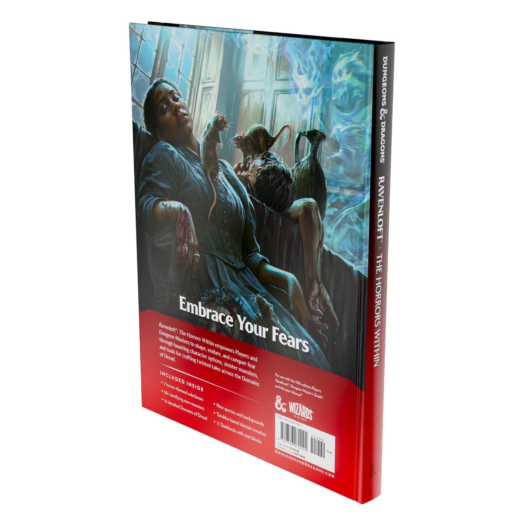 Dungeons & Dragons Ravenloft: The Horrors Within | Podręcznik z rozszerzeniem zasad do gry D&D (Wersja Angielska)