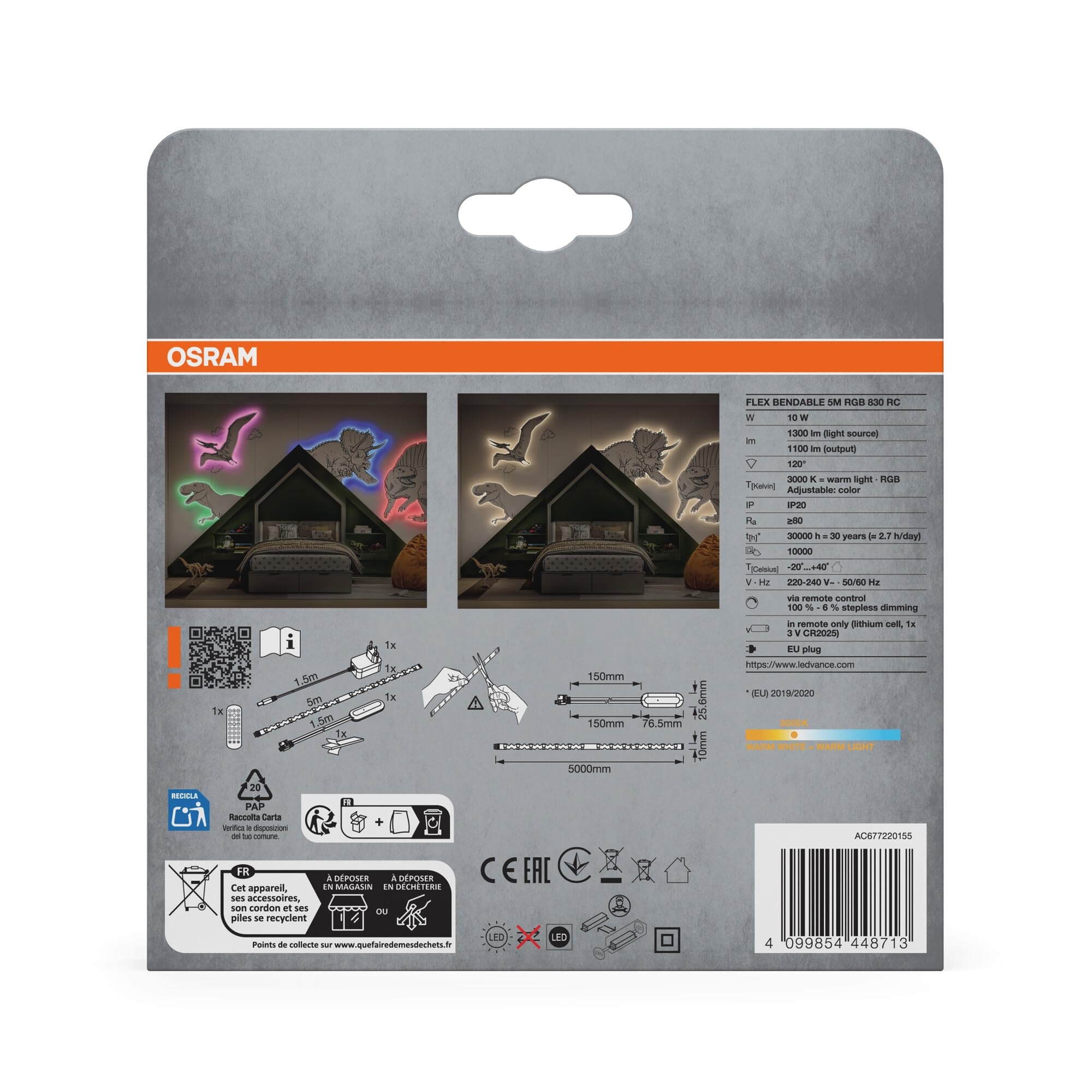 Osram Flex Bendable RGBW LED Streifen 5M für innen