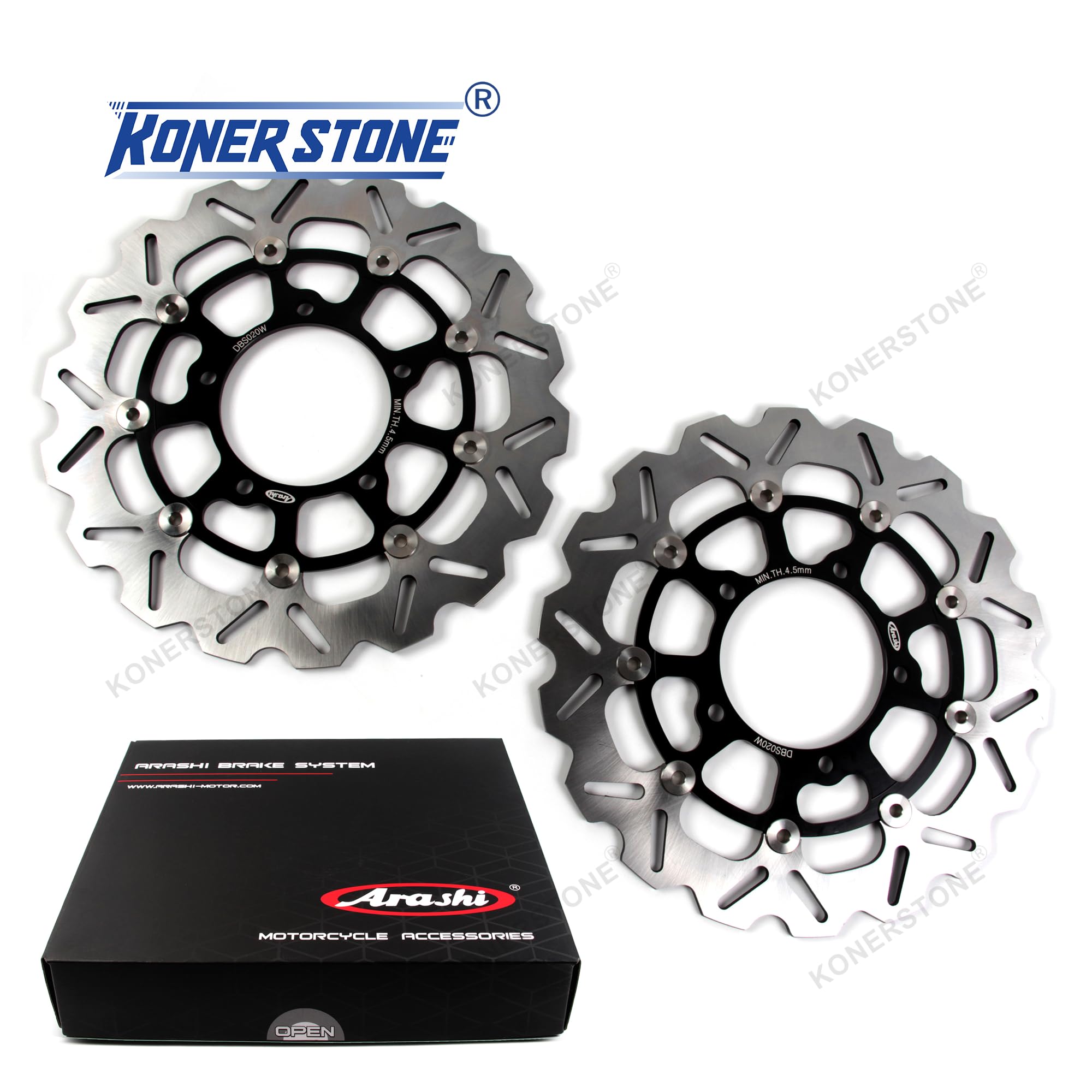 Discos de Freno Delanteros Traseros Discos Rotores y Pastillas para Suzuki GSXR 600 750 K6 K7 2006-2007/ GSXR 1000 K7 K8 2007-2008 GSX R600 R750 R1000 Accesorios para motos Negro