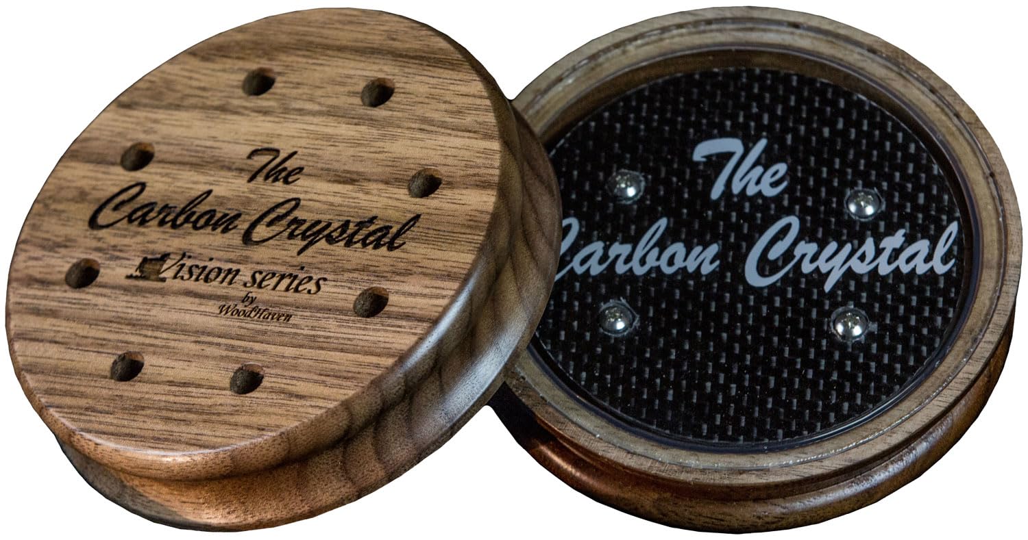 Woodhaven Calls WH057 Carbon Crystal Friction Call Turkey Yelps, Purrs, C