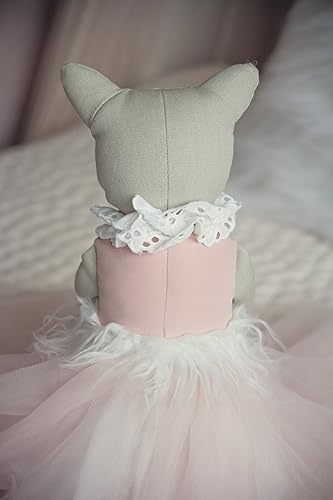 Miniatura 7 de Poppy The Cat - Muñeca de peluche hecha a mano de 24.8 pulgadas con tutú de bailarina, bonito juguete de peluche, regalo sorpresa para una pequeña