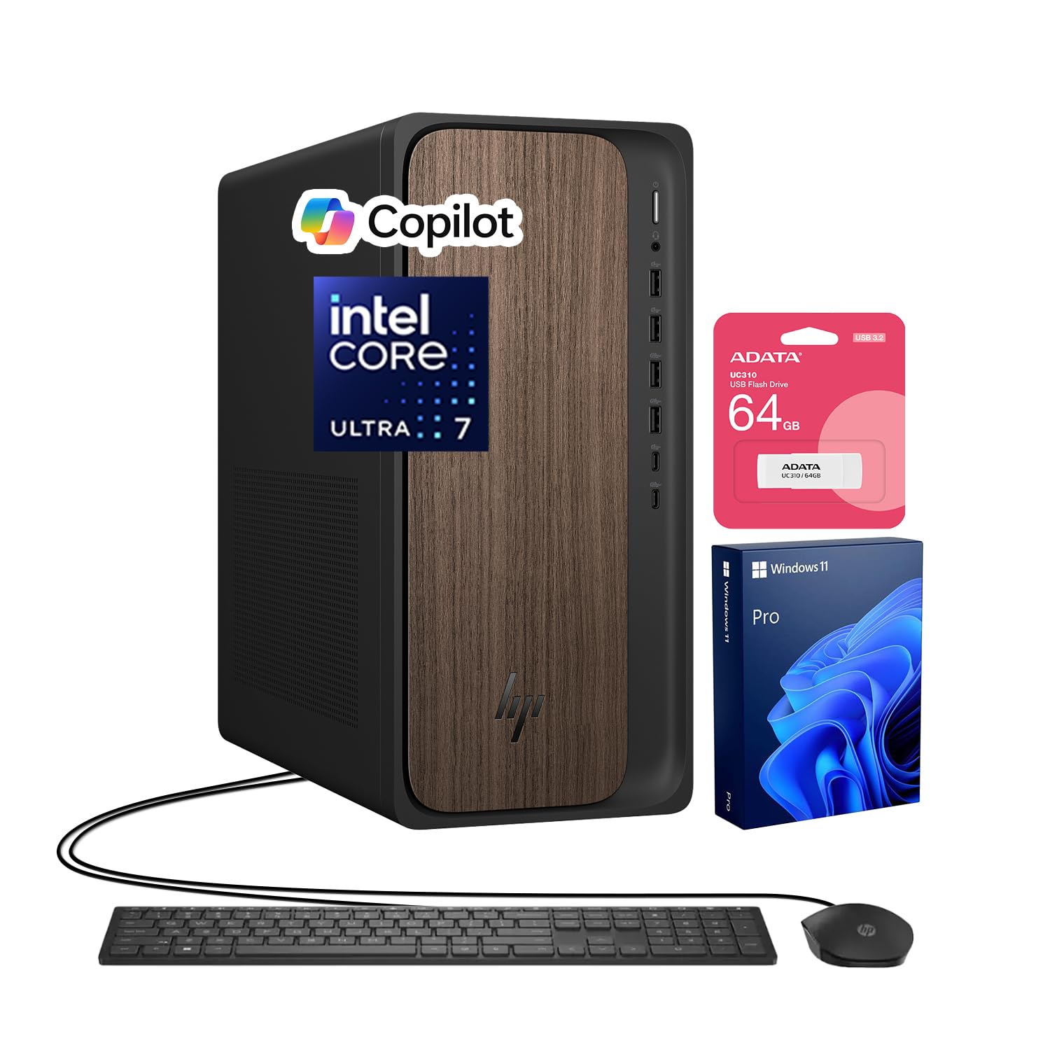 Amazon.com: HP OmniDesk M03 Business Desktop PC, Intel Core Ultra