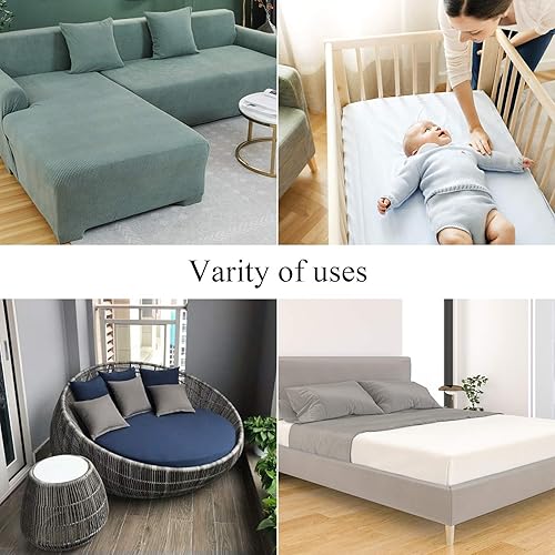 Miniatura 7 de ACEDÉCOR Correas de sábanas, clips para sábana bajera debajo del colchón para mantener las sábanas en su lugar, correas de soporte de sábanas para