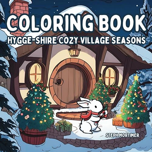 Hygge-Shire Cozy Village Seasons: Adult and Teen cozy coloring book for relaxing and mindfulness: Relax and unwind from your busy day with in a cozy seasonal village (Hygge-Shire Cozy Homes)