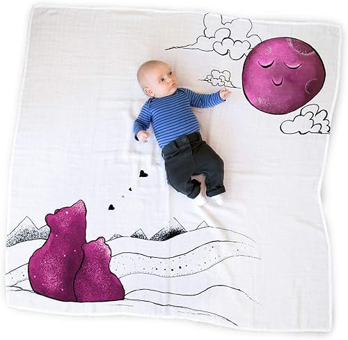 Miniatura 21 de JumpOff Jo - Manta de muselina para bebé, 47 x 47 pulgadas - 70% rayón derivado de bambú y muselina 30% algodón, manta de recepción ligera, lavable