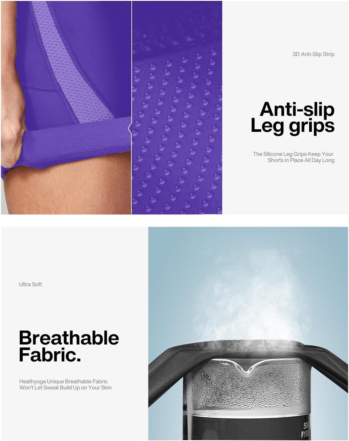 Heathyoga Womens 4D Padded Bike Shorts with Pockets Padding Cycling Shorts Women Bicycle Shorts Biker Biking Shorts - Image 5