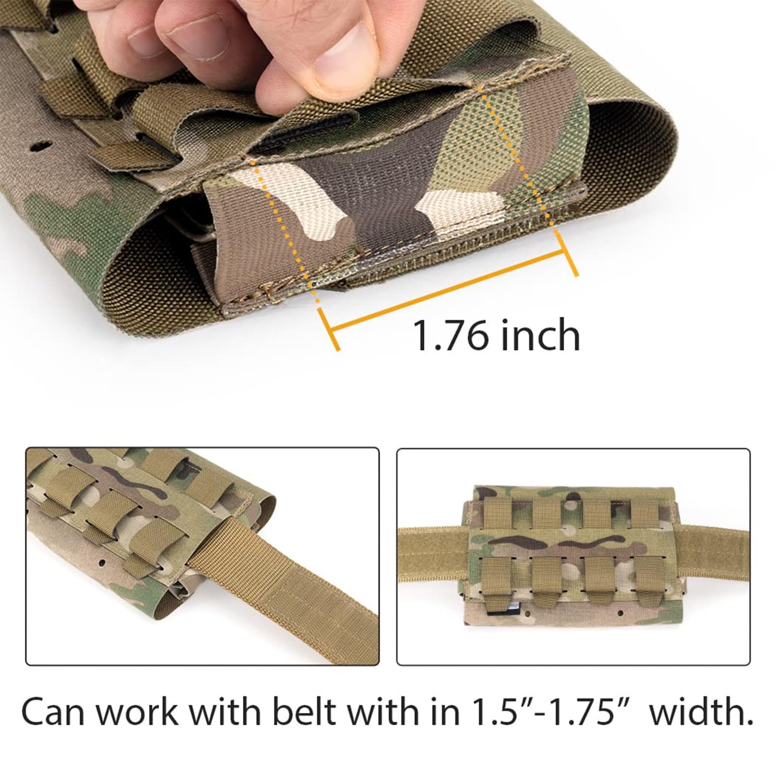 WLXW Bolsa Médica Táctica Bolsa Primeros Auxilios MOLLE EMT Bolsa Multiusos IFAK Bolsa Portátil Traumatismos Nailon 800D para Cinturón Chaleco Tácticos(CP)