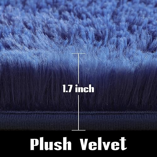 Miniatura 99 de Jelymark - Alfombra de interior peluda, mullida y supersuave para dormitorio, de 3 x 5 pies, para sala de estar, decoración del hogar, dormitorio