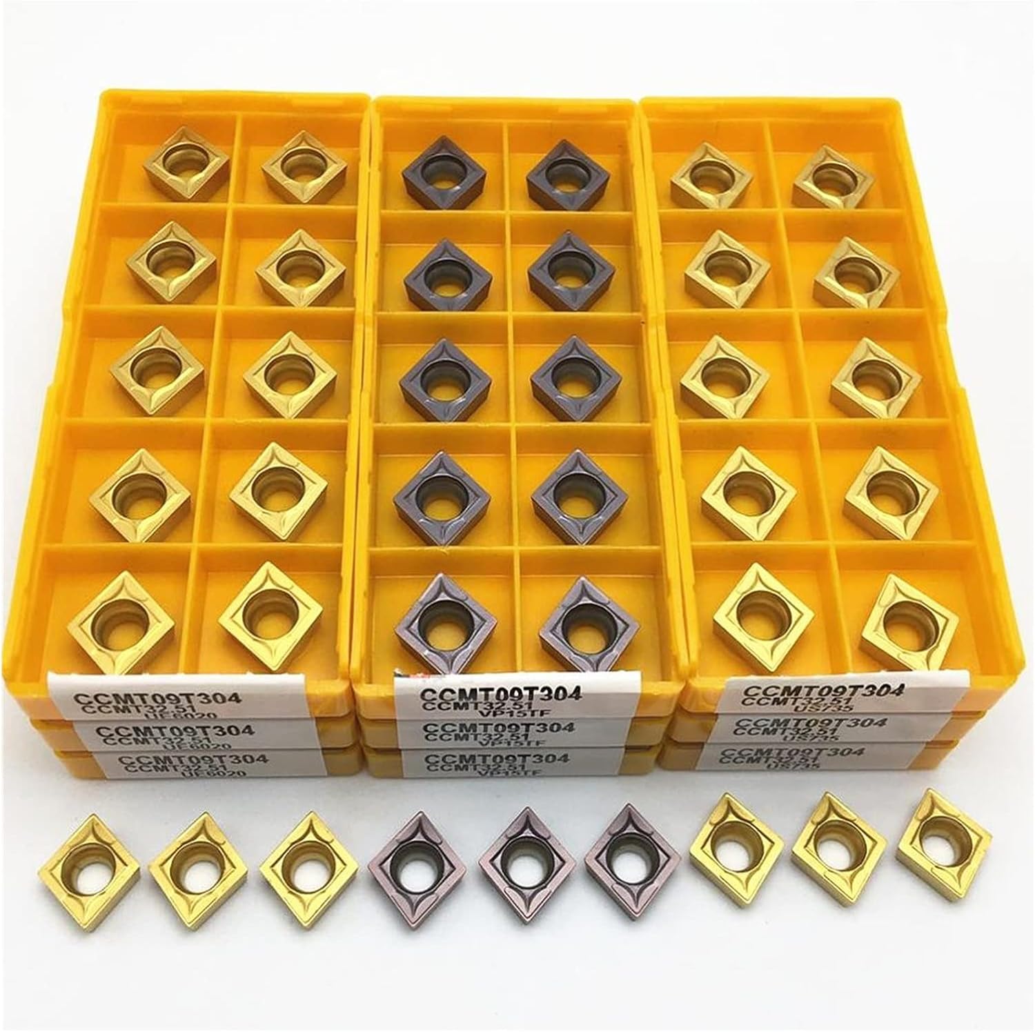 Carbide Milling Cutter CCMT09T308 CCMT09T304 VP15TF UE6020 US735 Metal Turning Tool Turning Face Milling Cutter CCMT 09T304 CNC Tool Carbide Insert