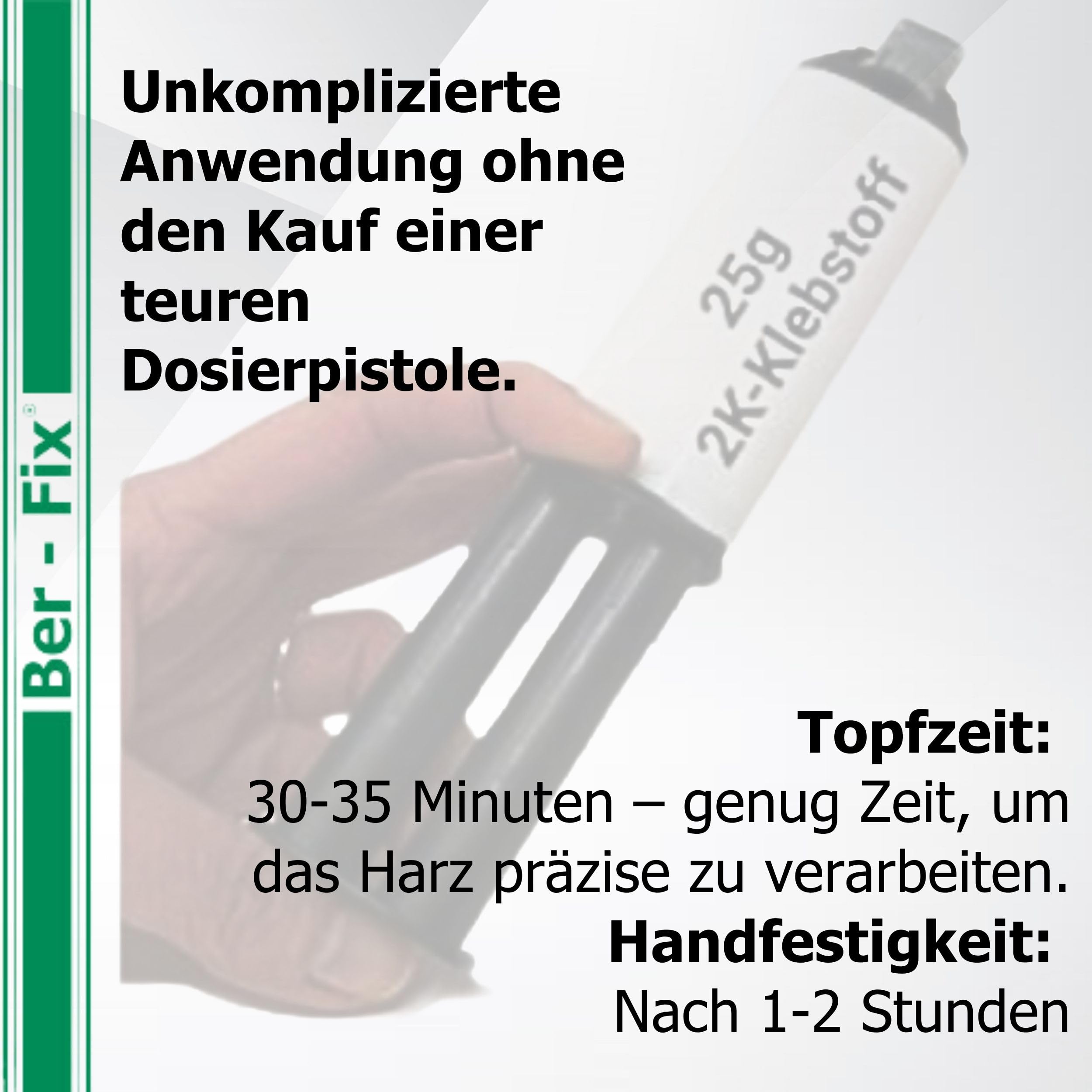 Ber-Fix 2K Epoxidkleber 30 Min 14x25g + 14 Düsen lange Verarbeitungszei