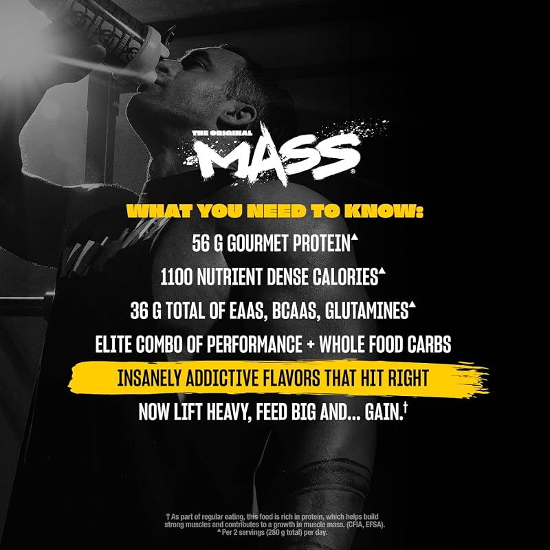 Mutant Mass Weight Gainer Protein Powder, Strawberry Banana, 5 lb image 5