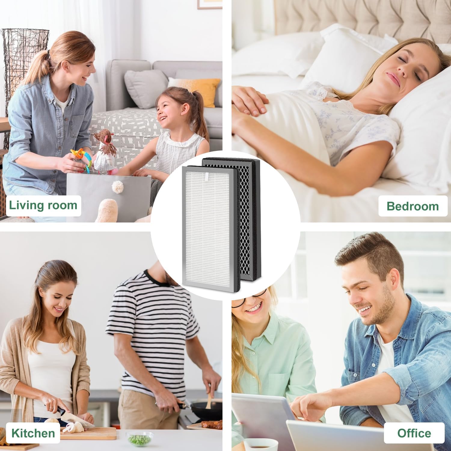 4 Pack 15 Replacement Filter for MA Air Puri-Fier Models 15, 3-in-1 Contains Pre-Filter and Activated Carbon Fil-ter, (4 Pack) - Image 5