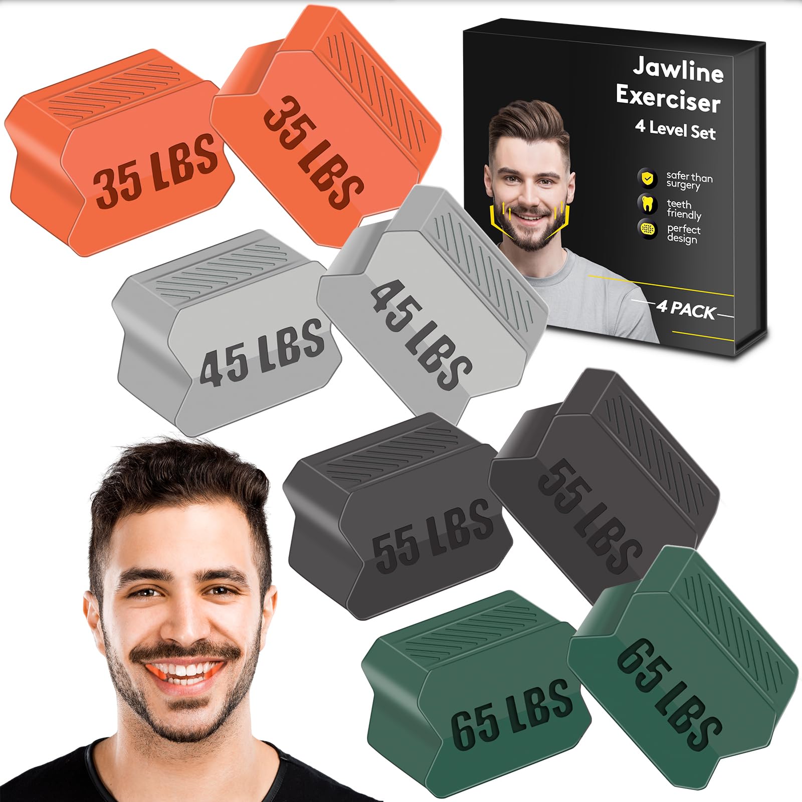 JawBlocks™ Kiefer Trainer Set Kieferlinie Mit Dem Produktbild-Vorschau 13