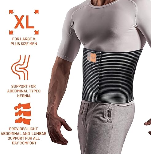 Miniatura 3 de Everyday Medical Cinturón de soporte para hernia umbilical de talla grande I Alivio del dolor y las molestias de hernias umbilicales, ombligo,