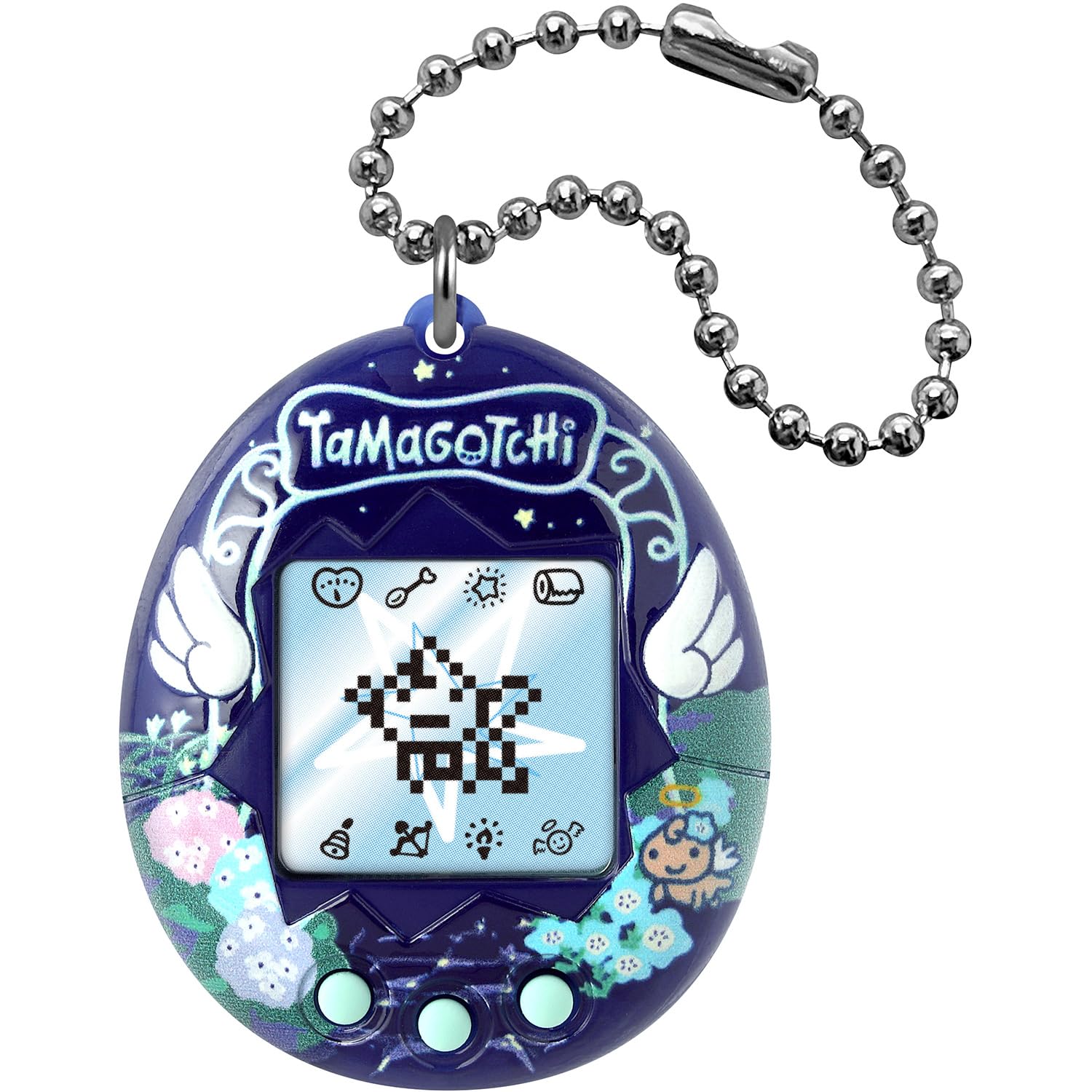 Tamagotchi original – Bandai – Angel Night Garden – Animaletto Virtuale Elettronico con Schermo LCD – Gioco Interattivo in italiano con Mini‑Giochi – Giardino Notturno – Giocattolo per Bambini – 46171