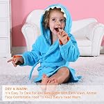 MICHLEY Girls Boys Robe Cotton Towel Animal Dinosaur Hooded clothes 1-8T | Halloween, Cartoon Animal Design, Safety And Comfort, Machine Washable, 100% Cotton