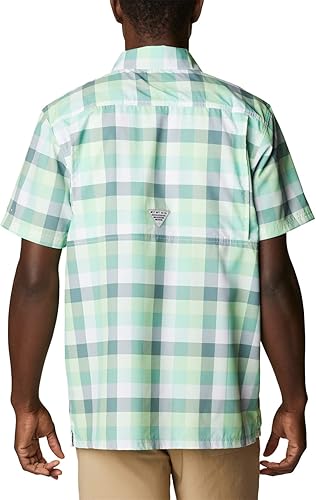 Miniatura 2 de Columbia Camisa de campamento Super Slack Tide para hombre, Key West Multi Gingham, talla 3X alta