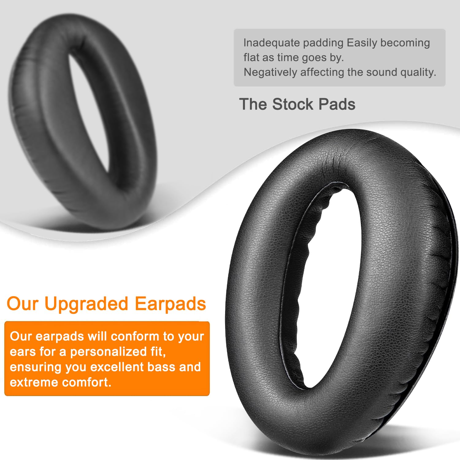 SOULWIT Professional Replacement Earpads Cushions for Lightspeed Zulu Zulu2, Zulu3, Zulu PFX, Sierra Aviation Headset - Image 4