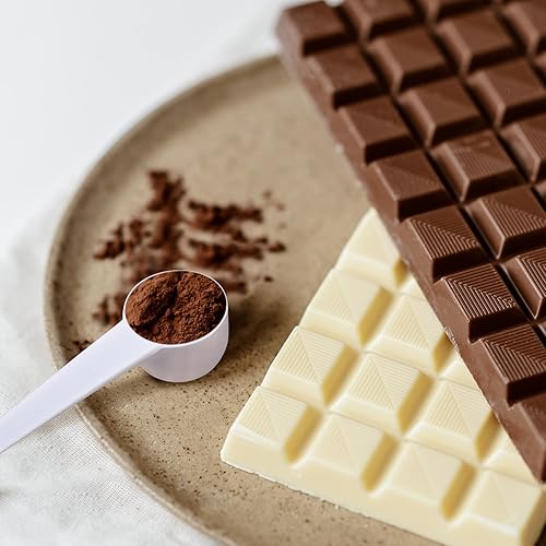 Miniatura 3 de Cuchara de plástico de 0.85 oz de 135100.53 oz, cucharadita de medición de mango largo, parte inferior plana redonda para leche en polvo, proteínas,