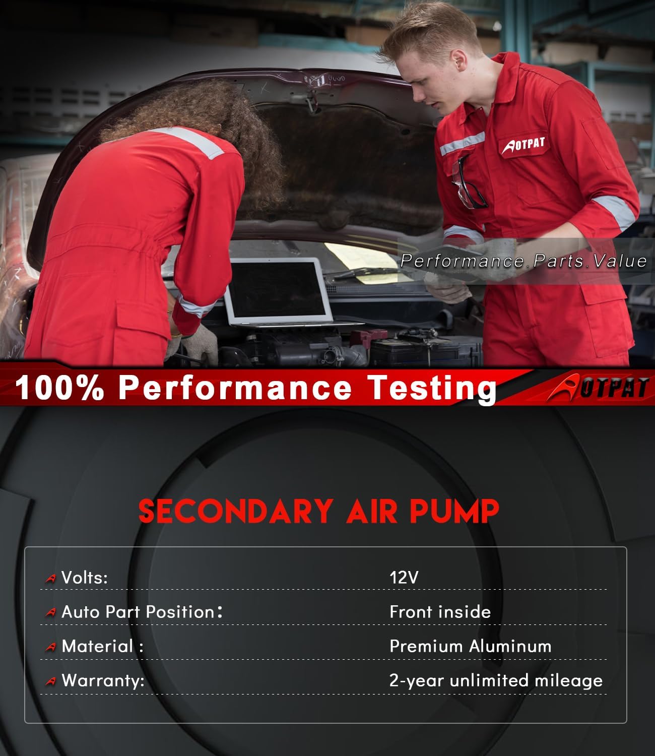 Secondary Air Injection Pump 2007 2008 2009 2010 2011 2012 for:-Chevy Colorado 2007-2012 2.9L 3.7L 5.3L for:-GMC Canyon 2007-2010 for:-Hummer H3 H3T 2.9L 3.7L 5.3L 15928252 12610063 8151031590