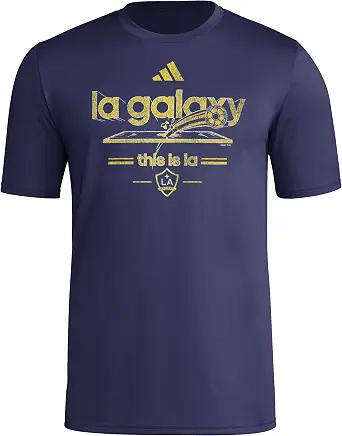 Adidas Men's Los Angeles Galaxy Vintage Pre-Game Short Sleeve T-Shirt
