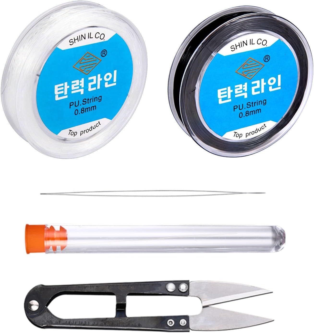 Bobine De Fil élastique 4 Mètres X 1 Mm - Transparent - Pour Création De Bijoux, Bracelets Perles - DIY