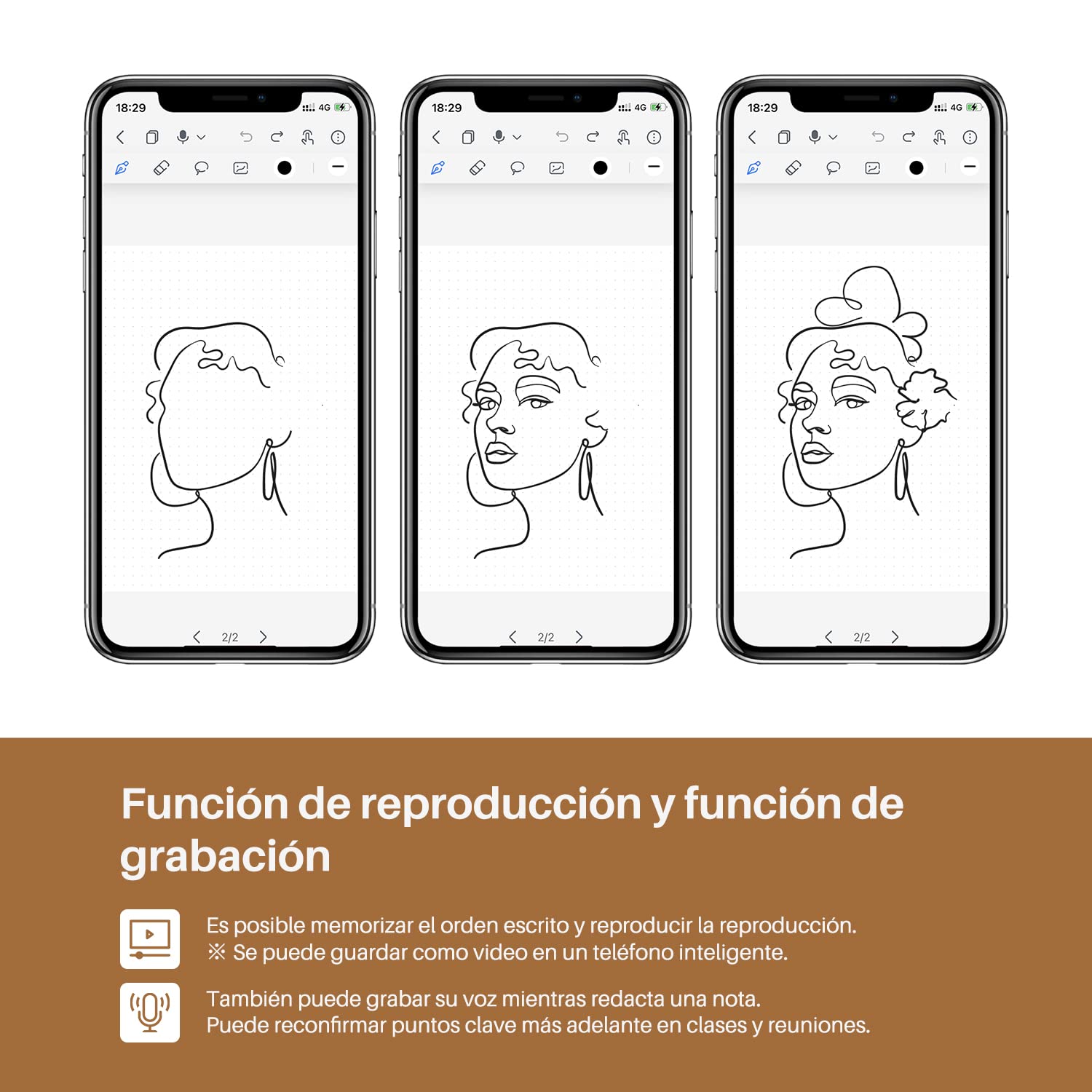 Huion Note X10 - Smart Digital Notepad Notepad Smart Notebook Bluetooth 5.0 con 8192 Niveles de Presión para Tomar Notas y Bocetos Compatibles con Android/iOS/Windows/MacOS/Linux
