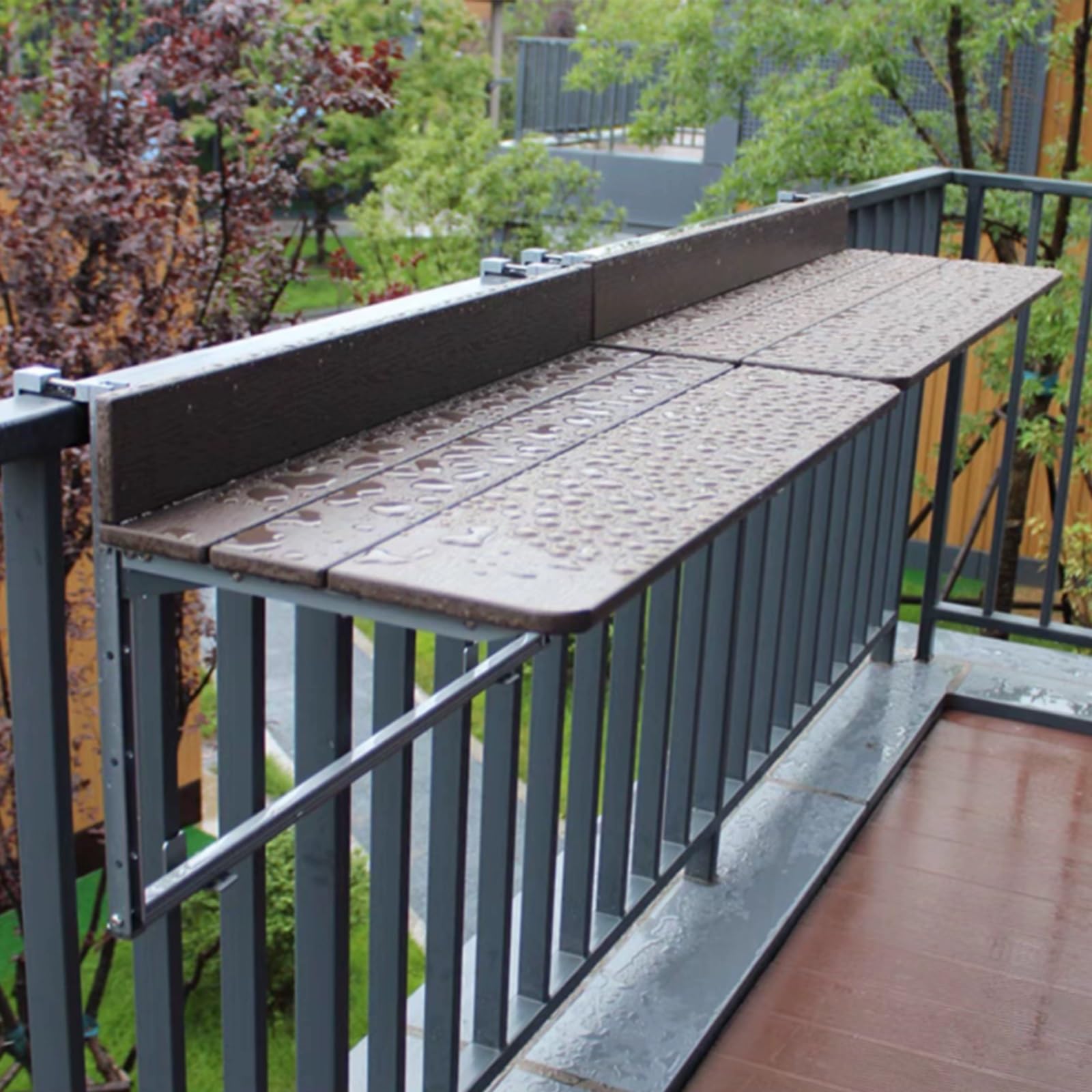 Bureau de Balcon WBWAPA, Table de Balustrade et Bureau Pliant Mural