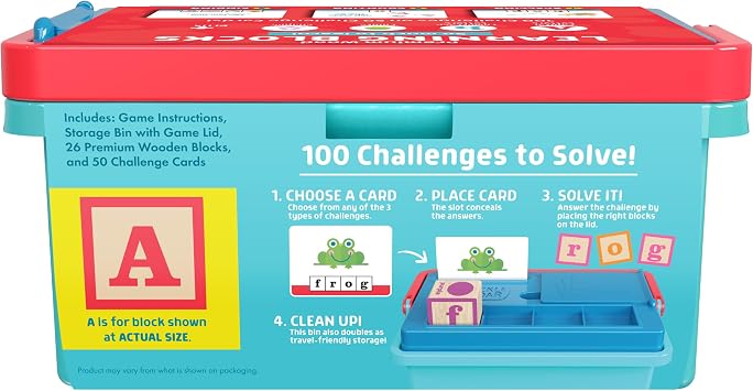 Chuckle & Roar - Learning Blocks: Alphabet Blocks & Learning Flashcards