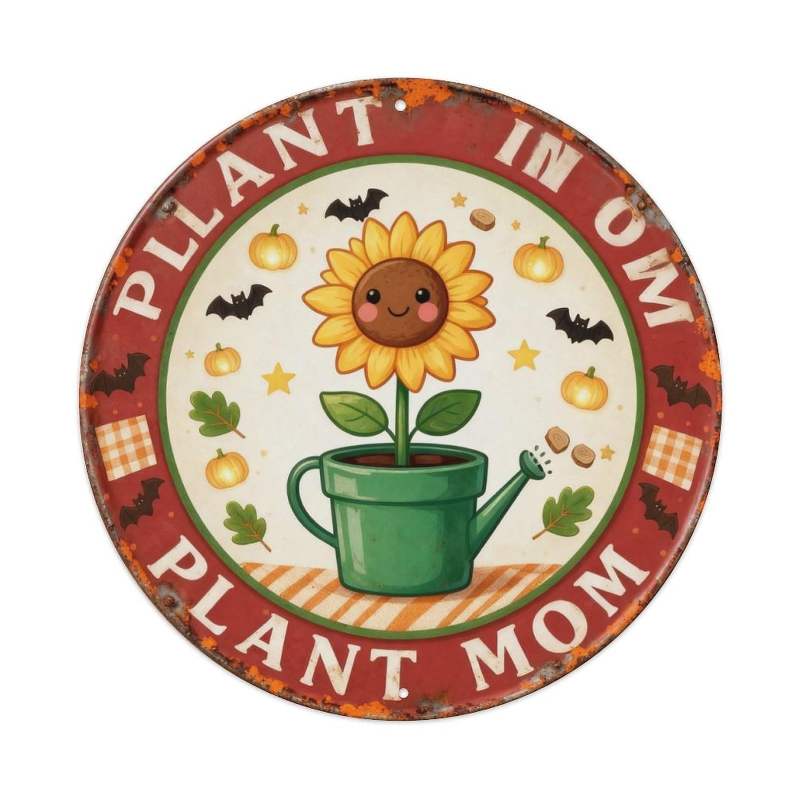 Plant Mom Metal Tin Sign Plaque