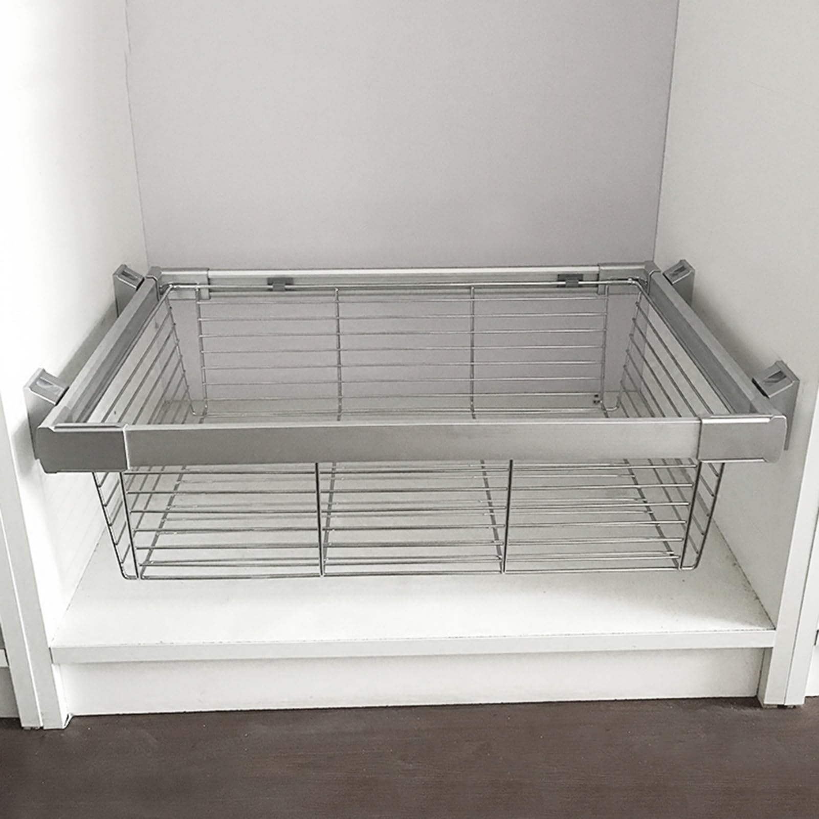 Esta Cesta de Almacenamiento extraíble para Armario, Organizador de Cesta de Almacenamiento de Malla metálica, separadores de cajones fáciles de extraer para Armario, para armarios de Cocina